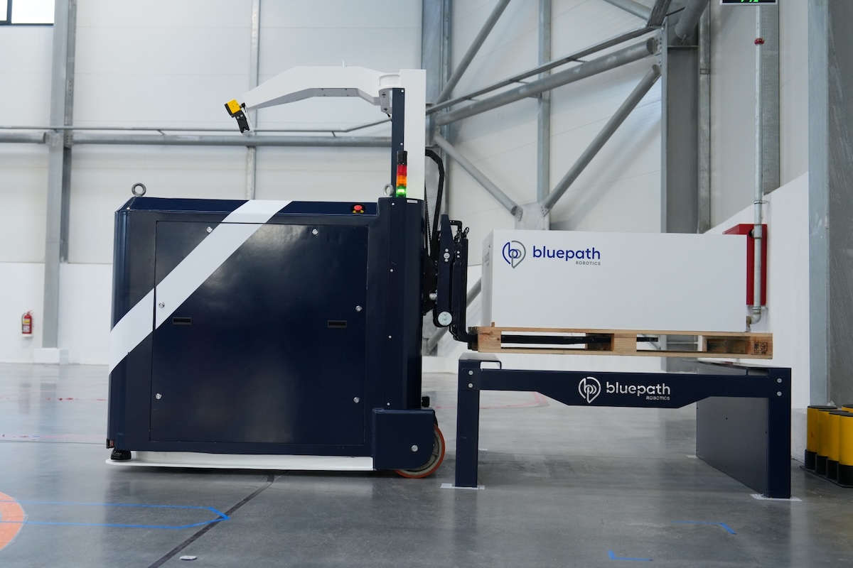 A sustainable, energy efficient autonomous mobile robot produced by Bluepath Robotics